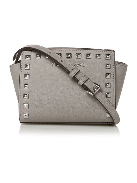 michael kors grey selma bag|michael kors selma crossbody.